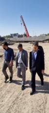 آغاز عملیات نصب تیرهای اصلی ضلع جنوبی پل شهدای خدمت